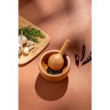 Emsan Rustik Bambu Havan Yuvarlak