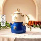 Emsan Solemar Emaye Midi Çaydanlık Takımı 1,1l & 2,3l