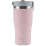 Emsan Star Ice Pipetli Çelik Sızdırmaz Termos Pembe 550 ml