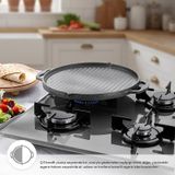 Emsan Stone Alüminyum Döküm Çift Taraflı Gözleme Tavası 34 Cm Gri Çok Renkli