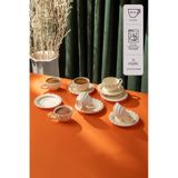 Emsan Sunshine 6'lı Kahve Fincan Takımı 80 ml - Sarı