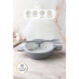 Emsan Swiss Crystal RS Gri 30 cm Karnıyarık Tenceresi