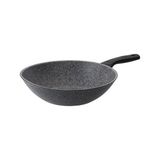 Emsan Titangranit 28 cm Wok Tava Döküm Alüminyum Malzeme İle Gri Renk Ve Yüksek Kalite