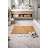 Emsay Store 70x40 cm LÜKS Eşsiz Yeni Ahşap BAMBU Banyo Matı – Kaymaz ve Dayanıklı Tasarım