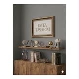 emta tasarım 70*14 cm tekli uçan raf atlantikçam gizli montaj duvar rafı kitaplık