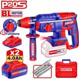 Emtop 20 V 4.0 Ah Akülü Şarjlı Kırıcı Delici Hilti Kömürsüz Motor
