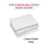Emtory Home 1.Hamur 10x15cm Baskı Kağıdı - 75 Adet - Davetiye Kağıdı - 190gr Kalın Kağıt
