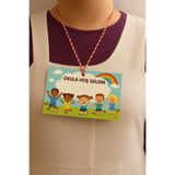 Emtory Home 10 Adet 1.Sınıf Yaka Kartı - Okul Hoşgeldin Kartı - Sınıf Kartı 8x10cm Kalın Kart