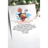 Emtory Home 10 Adet Atatürk ve 23 Nisan Kartlı Bayrak Bileklik -Jelatinli Paket -23 Nisan Hediye - Kırmızı