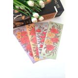 Emtory Home 12'li Soft Çiçek Serisi Kitap Ayracı - Kalın Kuşe - 4,5x15cm - Konsept Hediyelikler - Yüksek Kalite