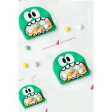Emtory Home 25 Adet Yeşil Renk Canavar Bantlı Jelatin Bonibon Paketi Paketi 10 x 15 cm