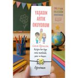 Emtory Home 40 Adet Yaşasın Artık Okuyorum Yazılı Emoji Bileklik - Karne Hediyesi - Isim Yazılır