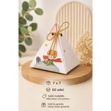 Emtory Home 60 Adet Küçük Prens Piramit Kutu - Lokum Kutusu - Şeker Kutusu - Mini Mevlid Hediyelik