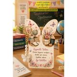 Emtory Home Butterfly | Veli Hediyesi - 10 Adet Kelebek Kartlı Kelebek Anahtarlık - Karne Hediyesi - Veli Hediye
