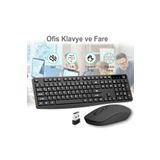 Emtu Life SC601 Kablosuz Klavye Mouse Set Siyah USB Türkçe Q Ofis Klavye Fare