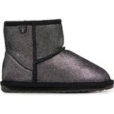 Emu Australia Wallaby Mini Metallic Kız Çocuk Bot - Siyah