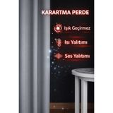 Emuz Blackout Gri Fon Perde Işık Geçirmez Pilesiz Güneşlik Fon, Gri Fon, Perde, Tül,