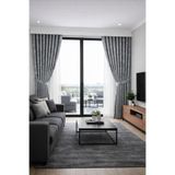 Emuz Gri İstanbul Fon 1 / 3 Sık Pileli ( TEK KANAT ) Fon, Perde, Tül,