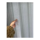 Emuz Noktalı Desen Tül Perde 1 /3 Sık Pileli Boru Pile Ütü İstemez Ağır Gramajlı Fon, Tül, Perde,