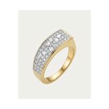 emy by emel luxury silver jewelry 925 Ayar Gümüş Glamour Serçe Parmak Yüzüğü Altın Kaplama