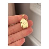 emy by emel luxury silver jewelry Altın Kaplama Açılabilir Kapaklı Yıldızlı Madalyon Kolye Ucu 925 Ayar Gümüş
