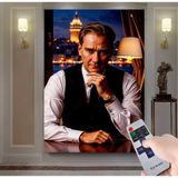 Emya Home LED Işıklı Uzaktan Kumandalı Atatürk Kanvas Tablo - 70x100 cm