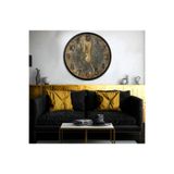 EMYA HOME Vintage Kanvas (Ahşap) Duvar Saati - 70 cm