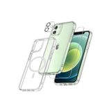 Emybox Iphone 11 Magsafe ile Uyumlu Telefon Kılıfı Ekran Koruyucu Lens Koruyucu Kamera Koruyucu 3 Ürün Bir Arada,Şeffaf Tek Ebat