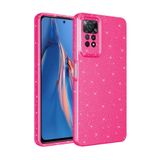 Emybox Redmi Note 11 Pro/Note 12 Pro Silikon Simli Kamera Korumalı Yumuşak Silikon Telefon Kılıfı Kapak,Fuşya Tek Ebat