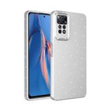 Emybox Redmi Note 11 Pro/Note 12 Pro Silikon Simli Kamera Korumalı Yumuşak Silikon Telefon Kılıfı Kapak,Gümüş Tek Ebat