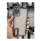 Emybox Xiaomi Redmi Note 11 Pro Kamera Lens Korumalı Şeffaf Yumuşak Silikon Telefon Kılıfı Kapak,Mavi Tek Ebat