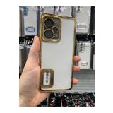 Emybox Xiaomi Redmi Note 12 Pro 5G Kamera Lens Korumalı Şeffaf Yumuşak Silikon Telefon Kılıfı Kapak,Gold Tek Ebat