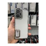 Emybox Xiaomi Redmi Note 12 Pro 5G Kamera Lens Korumalı Şeffaf Yumuşak Silikon Telefon Kılıfı Kapak,Gümüş Tek Ebat