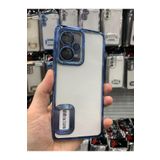 Emybox Xiaomi Redmi Note 12 Pro 5G Kamera Lens Korumalı Şeffaf Yumuşak Silikon Telefon Kılıfı Kapak,Mavi Tek Ebat