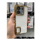 Emybox Xiaomi Redmi Note 13 Pro 5G Kamera Lens Korumalı Şeffaf Yumuşak Silikon Telefon Kılıfı Kapak,Gold Tek Ebat