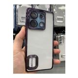Emybox Xiaomi Redmi Note 13 Pro 5G Kamera Lens Korumalı Şeffaf Yumuşak Silikon Telefon Kılıfı Kapak,Mor Tek Ebat