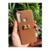 Emybox Xiaomi Redmi Note 8 Uyumlu Silikon İçi Kadife Lansman Sevimli Ayıcıklı Tasarım Telefon Kılıfı,Kahverengi Tek Ebat