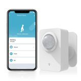 eMylo WiFi akıllı hareket sensörü, PIR hareket dedektörü, kızılötesi sensör, APP gerçek zamanlı itme, 128° algılama aralığı, USB ve pil çift güç kaynağı, akıllı bağlantı için akıllı cihazlarla uyumlu.