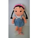 Emzikli ve Biberonlu Bebek Amigurumi Organik Oyuncak