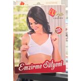 Emzirme Sütyeni, Beyaz, Kolay Açılabilir Kanca, Kadın İç Çamaşırı