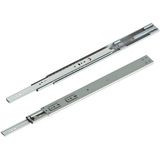 En 43 mm Frenli Teleskopik Bilyalı Çekmece Rayı Kaplamalı - 30 cm (4 Takım) - Metalik Gri