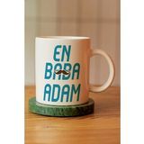 En Baba Adam Baskılı Seramik Kahve Çay Kupası