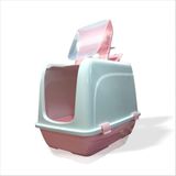 En Büyük Derin Koku Yapmaz Filtre Pembe Dişi Kedi Köpek Kum Kumluk Havuzu Evi Kabı Odası Wc Tu - 0,5 x 9 cm - Renkli