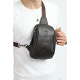 en deri Kahverengi Erkek Çapraz Çanta - Minimalist Ergonomik Askılı Omuz Çantası