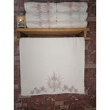 EN Home 50X90 Kadife Fransız Dantelli Çeyizlik Havlu - 50 x 90 cm - Pembe - Mor