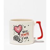 En Iyi Anne "best Mom Ever" Anneler Günü Doğum Günü Hediye Kırmızı Kulplu Kupa Bardak