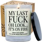 En İyi Arkadaş için Komik Hediye | My Last F | BFF, En İyi Arkadaş, Kadınlar, Emeklilik için İş Arkadaşı, Veda, Mezuniyet, Havalı Ofis Dekoru Kokulu Mum için Ofis Mum Hediyeleri - Bambu Kokulu Mum
