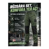 EN-NUR Su Rüzgar Geçirmez Outdoor Kışlık Içi Polarlı Softshell Pantolon