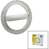 En Parlak Nisaluce 36W Simit LED Ampul Kristal Camlı 3 Renkli - Beyaz - Sarı - Günışığı