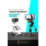 EN SİGA 360° Hareket Algılayıcı Sensörlü Akıllı Çekim Selfie Takip Gimbal Telefon Tutucu Vlog Tripod Işık